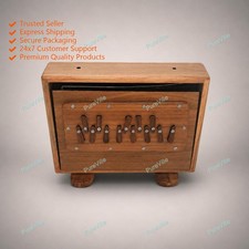 New Small Sound Sustain 13 Notes, Sur Peti, Shruti Box Double Bellow TeakWood
