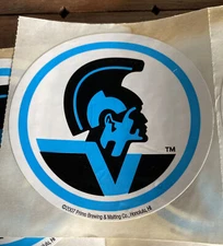 2007 PRIMO Beer Hawaii Hawaiian Warrior Vintage Surfing 4” STICKER Decal