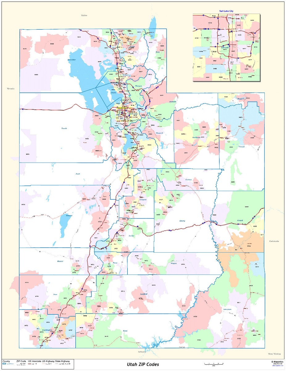 Utah County Zip Code Map City Street Map Of Provo, Orem & Utah County
