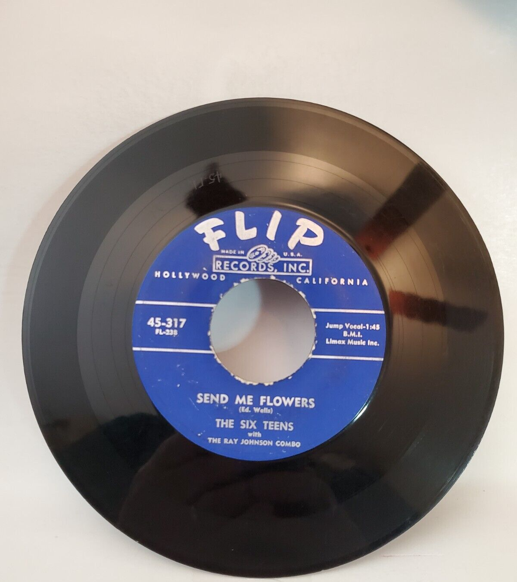 Six Teens SEND ME FLOWERS / AFAR INTO THE NIGHT (DOO WOP 45) #317