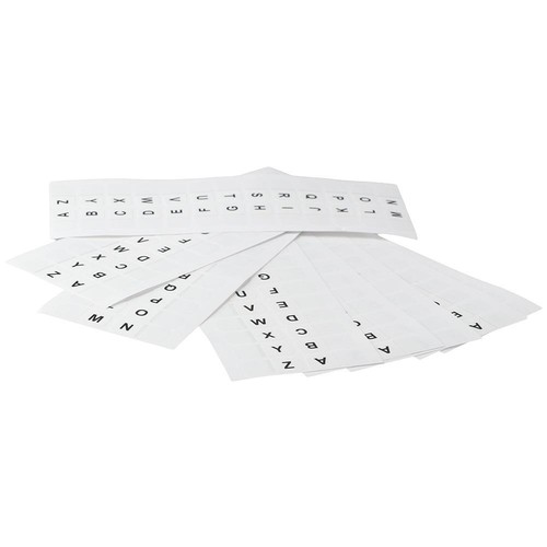 Alphabet Index Tabs White Book Tabs 8 sheet Sticky Tabs Notebooks