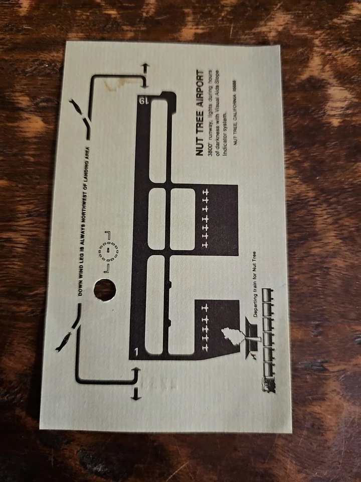Vintage Nut Tree Railroad Flyer's Pass Vacaville California - Image 2 of 3