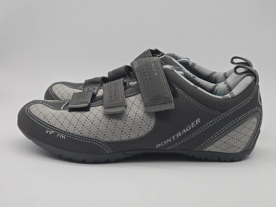 Zapatos de ciclismo Bontrager Inform para mujer gris calle inserciones de suela electrónica, talla 9,5 Foto 2 de 4