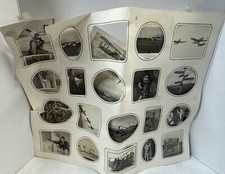 Lot of 20 B W Photos Military Soldiers Airplanes Multi Aperture Mount Unframed