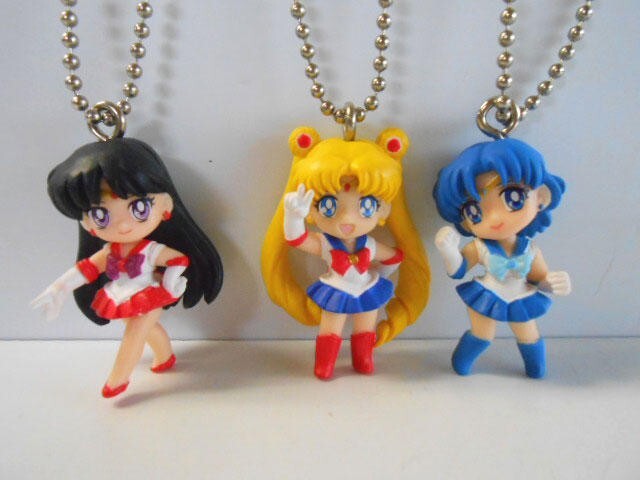 Sailor Moon キーホルダー 3個セット Sailor Moon Sailor Swing 3 Sailor Pluto & Sailor Saturn