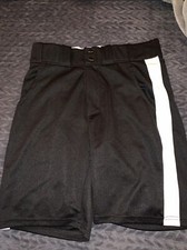 Smitty referee officials shorts Sz 32 football black with white- never worn