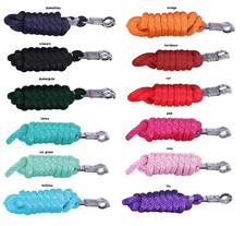 Einfarbiger Nylon Strick Führstrick 2m lang mit Panikhaken Farbauswahl