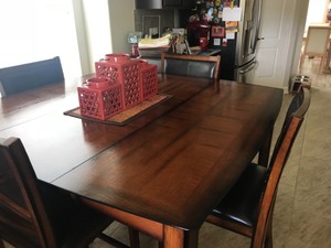 Kitchen Set Wooden Countertop Table Wthchairs Ebay