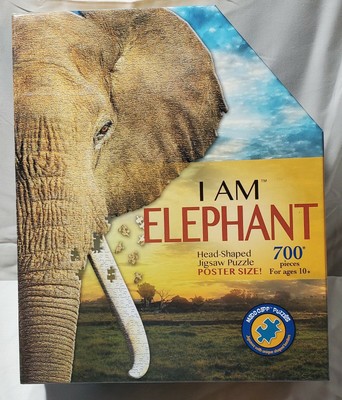 Madd Capp ''I Am Elephant'' Unique Animal Head Shaped Puzzle- New