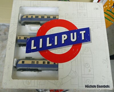 Liliput HO Scale 126 02 Class SVT-137 DRG 3 Railcar Passenger Set ''Bauart Köln''