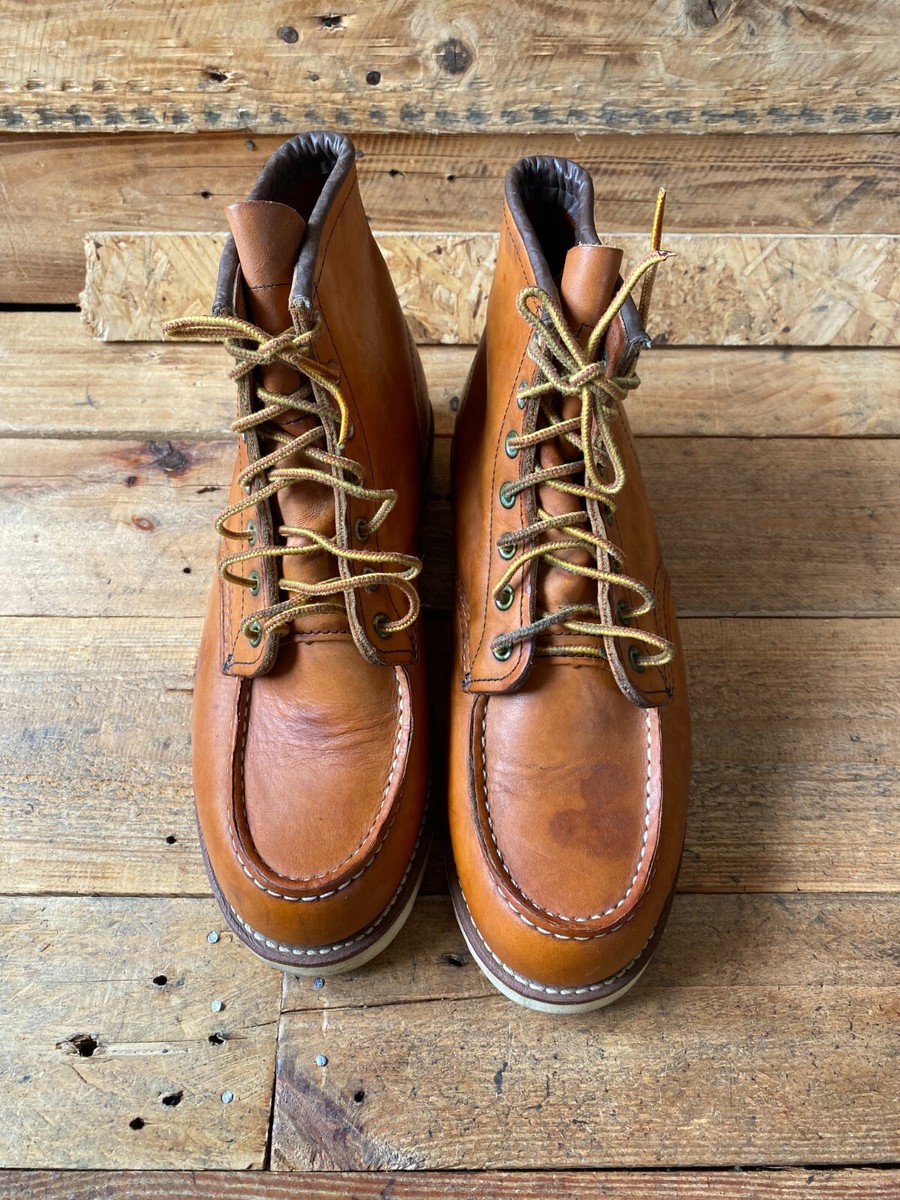 Redwing heritage MOC-TOE brown leather boots STYLE 875 US 8E UK 7