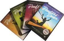 4 DVDs de Instruccion de Pandero y Danza Cristiana, Cintas y Banderas Alabanza