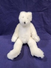 11  White Jointed Teddy Bear