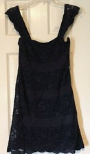 PRICE REDUCED!!!  Rich Navy Forever 21 Stretch Lace Dress sz M