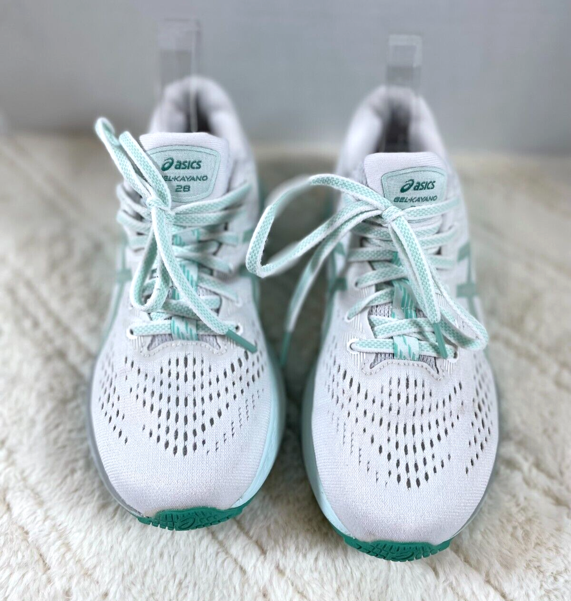 Size 7.5 - ASICS Gel Kayano 28 White Oasis Green W for sale online