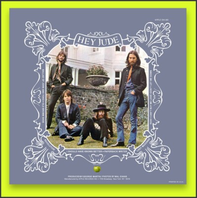 The Beatles- Rejected back cover design for the Hey Jude album cover- Slick only
