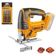 Profi Akku Stichs&auml;ge 20V INGCO + 5 S&auml;gebl&auml;tter Solo Maschine