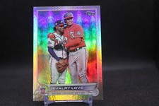 Rivalry Love Soto/Albies #US310 2022 Update Rainbow Foil Nationals/Braves