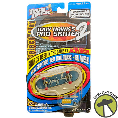 Tech Deck Tony Hawk's Pro Skater 2 Skate Board Toy 2000 X Concepts 3541A NRFP