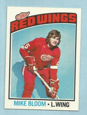 1976-77 Topps Hockey Mike Bloom #56 Detroit Red Wings NM/MT