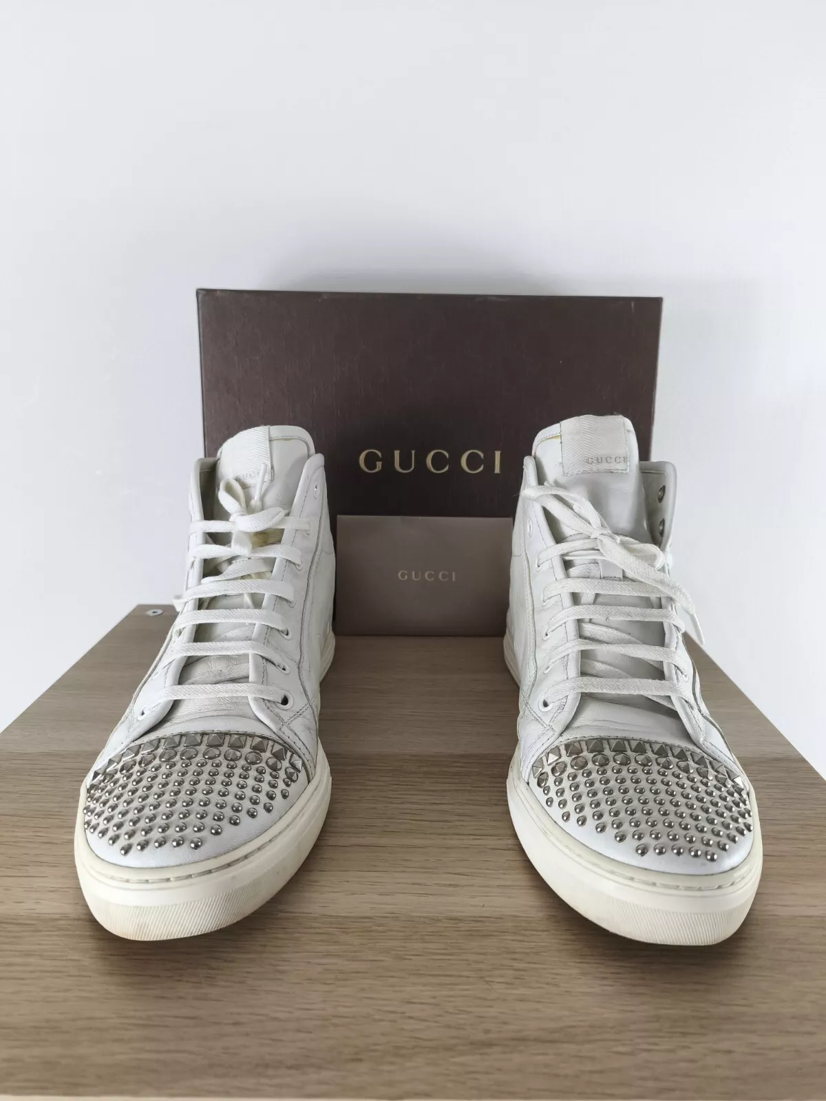 Chaussures homme Gucci Celebrity Hi Top Box ! 6uk 6.5us 40eu, lire description !