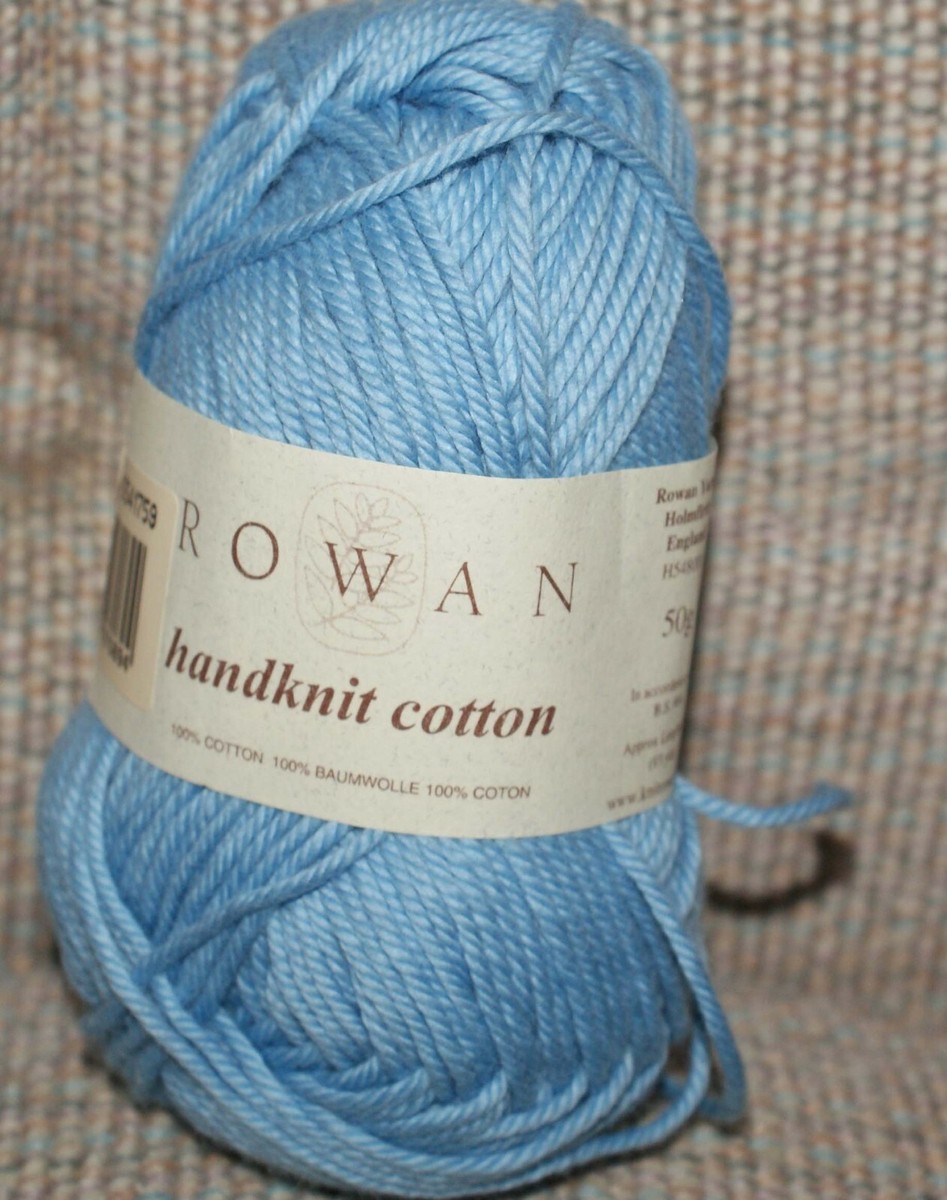 Rowan Handknit Cotton Color 324 Bermuda Blue Knit Crochet Craft