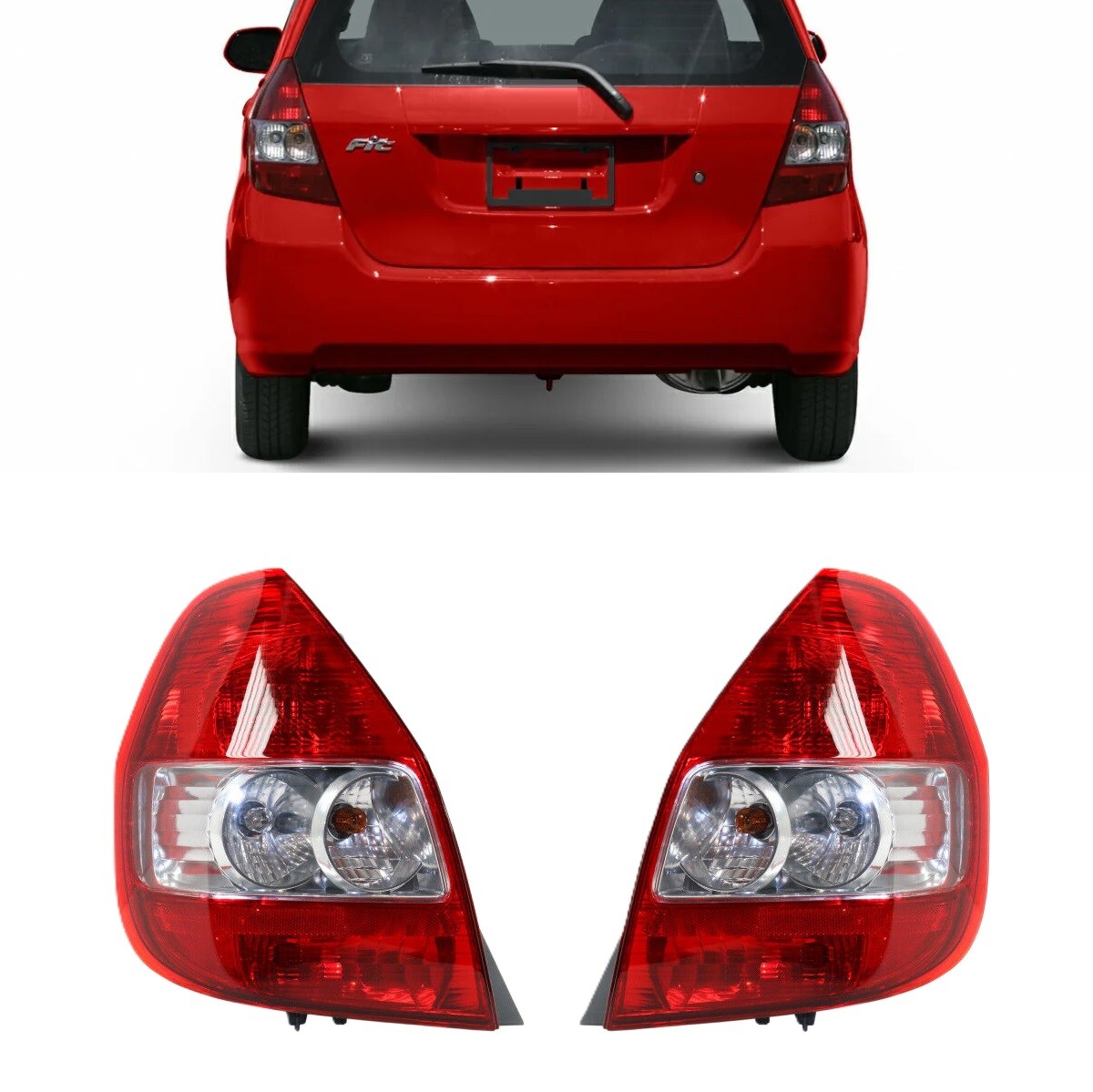 HONDA　FITハイブリッド テールライト For 2007-2008 Honda Fit Tail Light PAIR Driver & Passenger | eBay