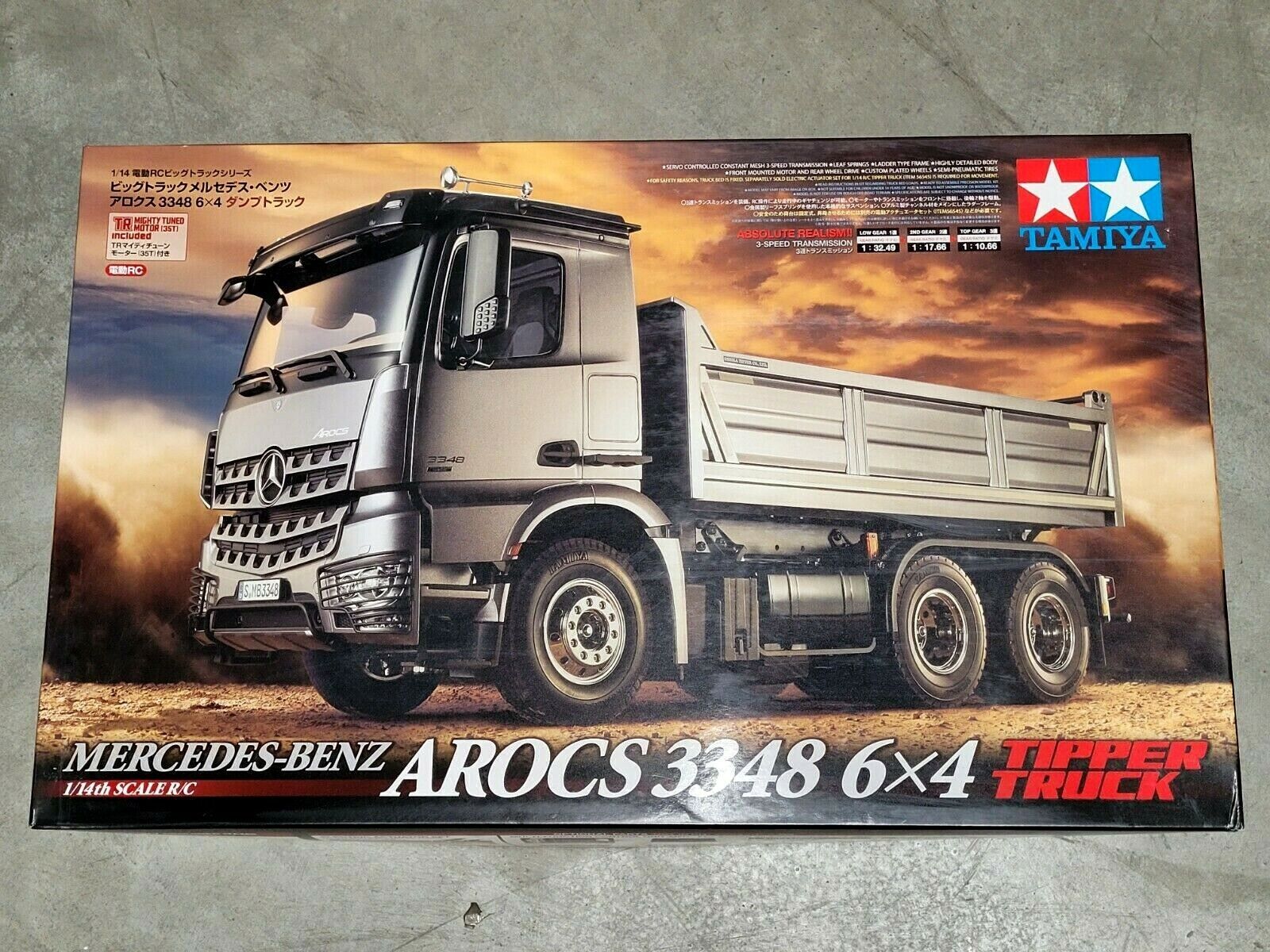 TAMIYA 56361 MB Arocs 3348 Rot/Silber Kipper