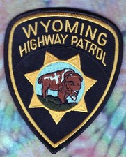 Wyoming Highway Patrol Shoulder Patch ( Read Condition Description )