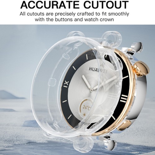 Protective Case For Huawei Watch GT4 41mm/46mm Soft TPU Full Cover Bumper Case - 第 2/21 張圖片