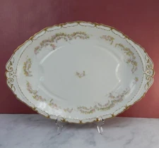 Haviland Limoges France Schleiger 475e Hand Painted Meat Platter 18-3/4"
