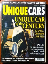 UNIQUE CARS MAGAZINE - DECEMBER 1999 BUMPER EDITION - 372 PAGES CLASSIC CARS