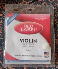 Super Sensitive Red Label 1/4 Violin String Set SS2103