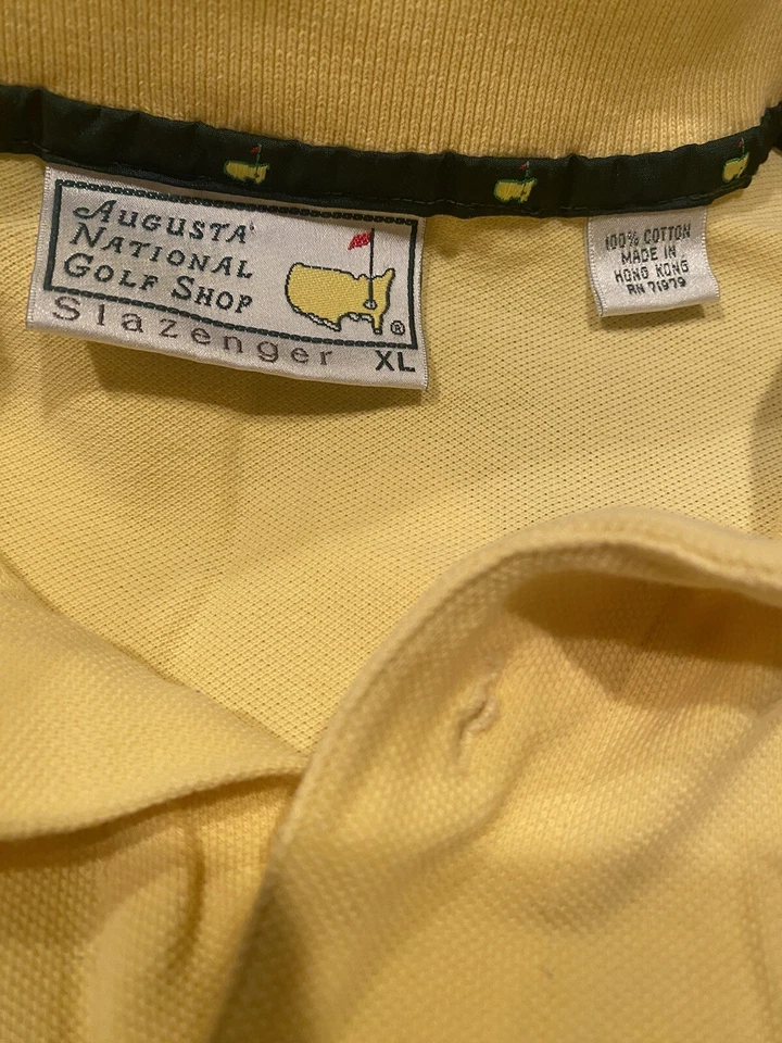 Antiga loja de golfe Slazenger Yellow Masters Augusta National tamanho XL - Imagem 2 de 4