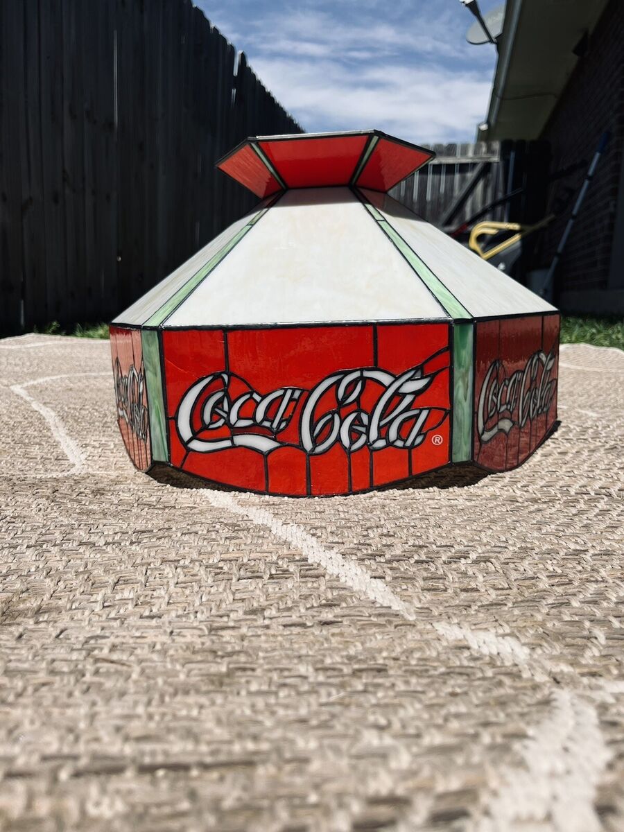 Vintage Coca Cola Stain Glass Chandelier | eBay Vintage Coca Cola Stain Glass Chandelier | eBay