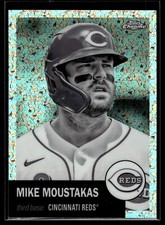 Mike Moustakas 2022 Topps Chrome Platinum Black & White Mini Diamond Card #198