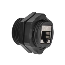 CAT6 RJ45 Outdoor Shielded Waterproof Industrial Panel Mount Bulkhead Coupler