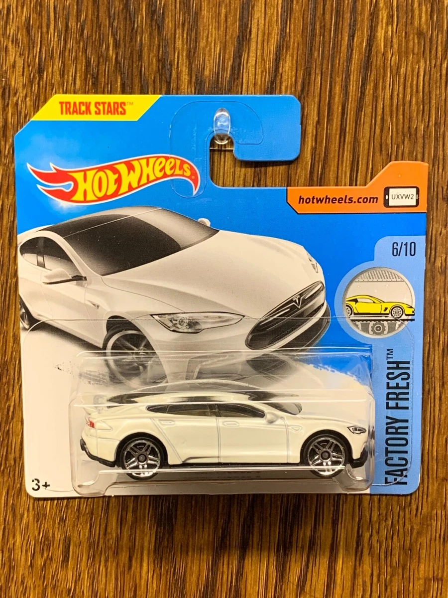 Hot wheels tesla model top s white