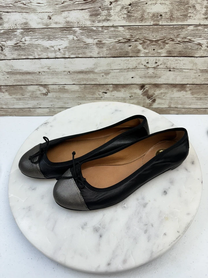 Zapatos de ballet RAS para mujer negros talla 37 EE. UU. 6,5 mocasines planos Foto 2 de 4