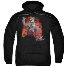 BATMAN JOKERS AVE Licensed Adult Hooded Sweatshirt Hoodie SM-5XL