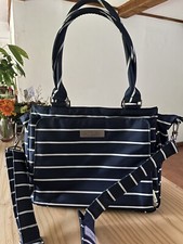 Ju Ju Be Baby Diaper Bag Backpack Stripped Blue  White