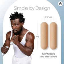 FLASH SALE !!  Bala Bars in SAND 2 X 3 lb ULTIMATE  Hand Weights New