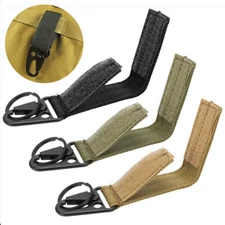Tactical Carabiner Outdoor Nylon Webbing EDC Keychain Holder Backpack Belt Hook