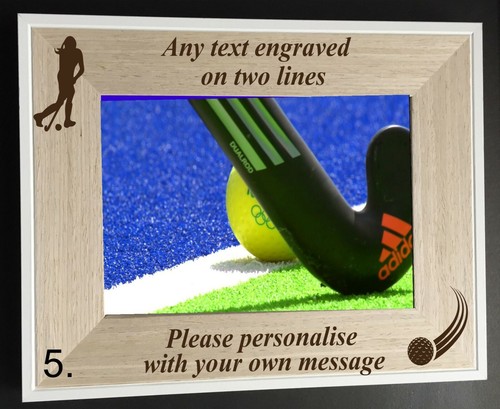 PERSONALISED ENGRAVED FOOTBALL/SPORT DESIGN AWARD GIFT 6" X 4" PHOTO FRAME - Picture 6 of 16