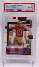 2022 PANINI CLEARLY DONRUSS BROCK PURDY PSA 8 RC RATED ROOKIE 49ERS