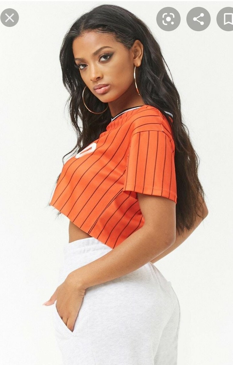 forever 21 orange crop top
