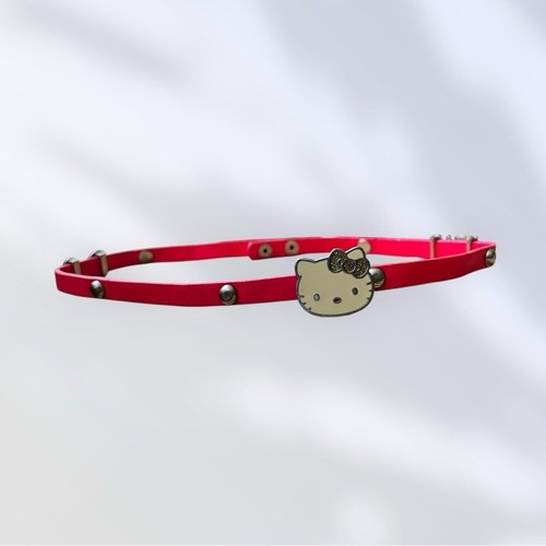 Sanrio Hello Kitty Adjustable Belt Pink Girls Sparkly Bow Faux Leather Vegan - Picture 7 of 7