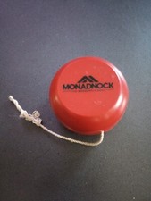 1990's Monadnock Bank Red Plastic Promotional Yoyo Toy Yo Yo NH New Hampshire