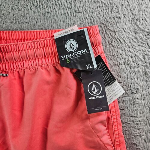 NWT Volcom Board Shorts Swim Trunks Men XL No Liner Orange - Picture 2 of 13