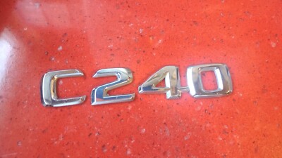 1994-2007 Mercedes C240 Emblem Badge Logo Symbol Decal Trunk Rear Chrome OEM 